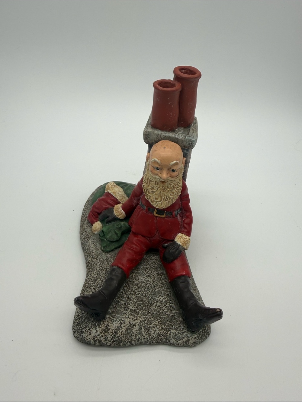 Vtg 1992 Jim Shore Chimney Santas Figurine Limited 2940/7000 Folk Art Christmas